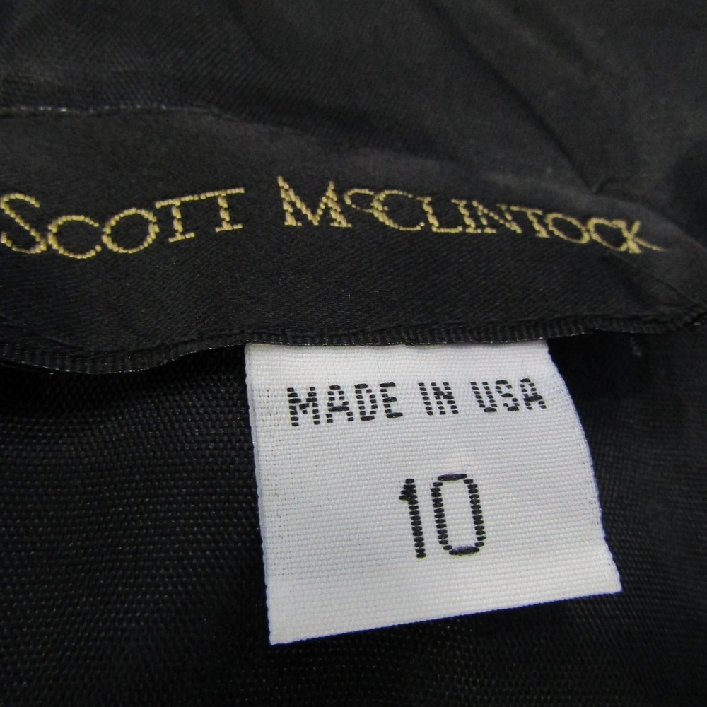 Vintage NEW Scott McClintock Sequin Black Gown - Picture 5 of 6